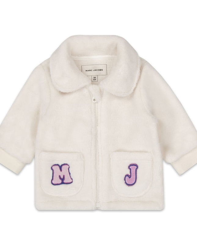 mj-w98154-148-White Cardigan & Pink Trousers Set