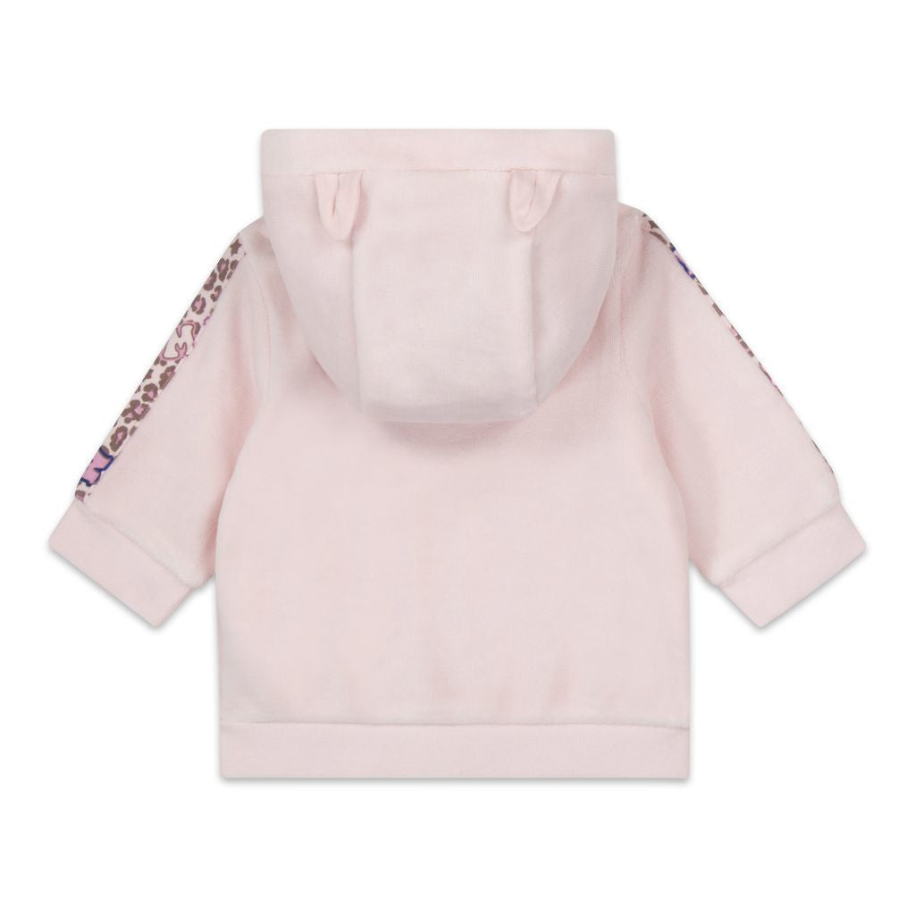 mj-w98153-475-Pale Pink Trousers, Cardigan & T-Shirt Set