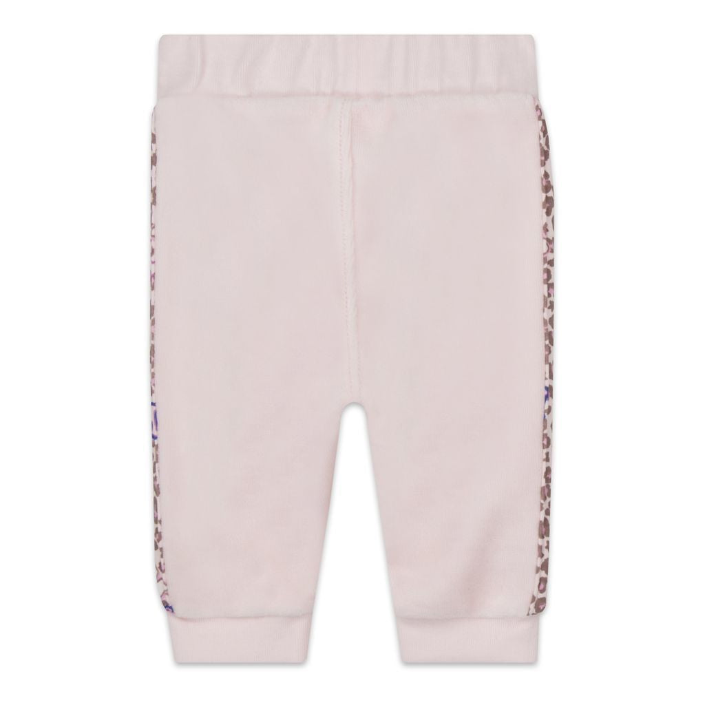 mj-w98153-475-Pale Pink Trousers, Cardigan & T-Shirt Set