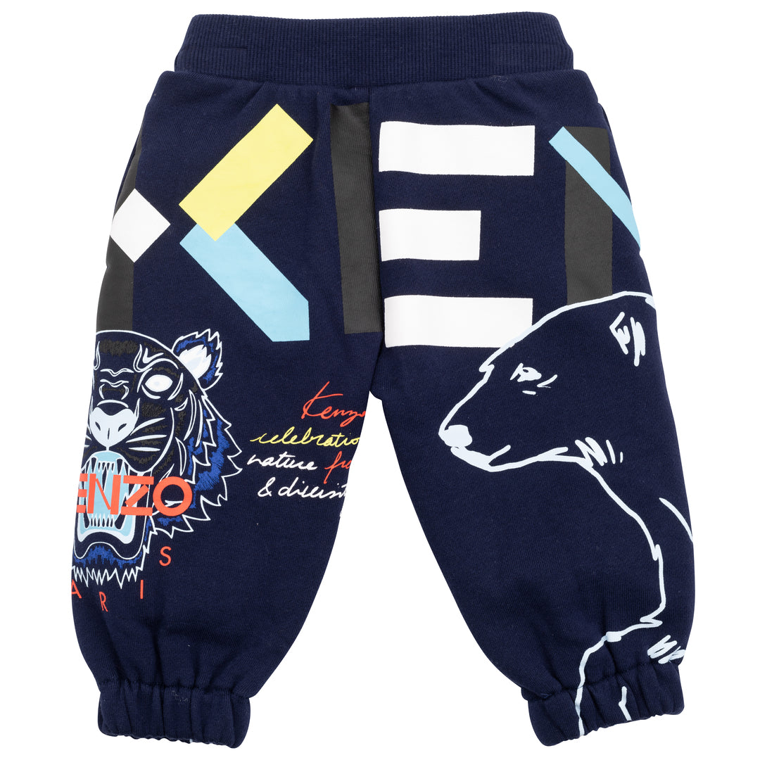 kenzo-Navy Logo Joggers-k04192-868