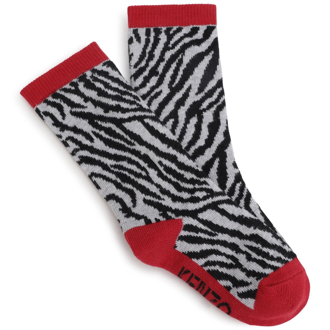 kenzo-Red & Black Socks-k10061-978