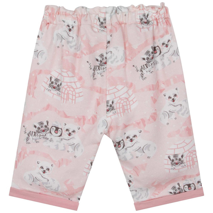 kenzo-White & Pink T-Shirt + Trouser Set-k98087-10p