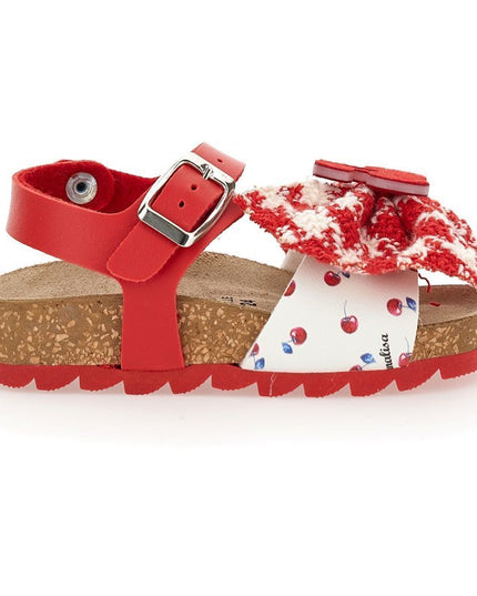 monnalisa-Red & White Sandals-8ca009-1700-0043