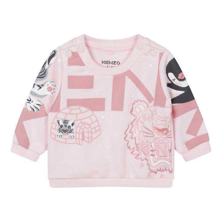 kenzo-Pink Logo Tracksuit-k98066-44d