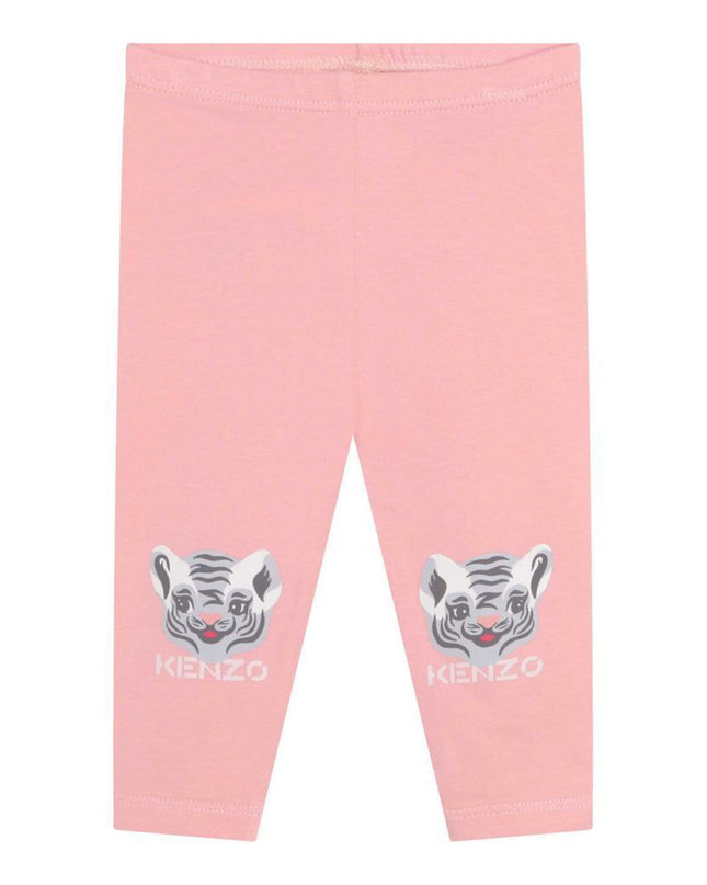 kenzo-Pink Dress & Leggings Set-k98062-44d