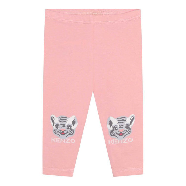 kenzo-Pink Dress & Leggings Set-k98062-44d