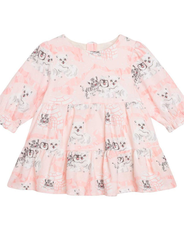 kenzo-Pink Dress & Leggings Set-k98062-44d