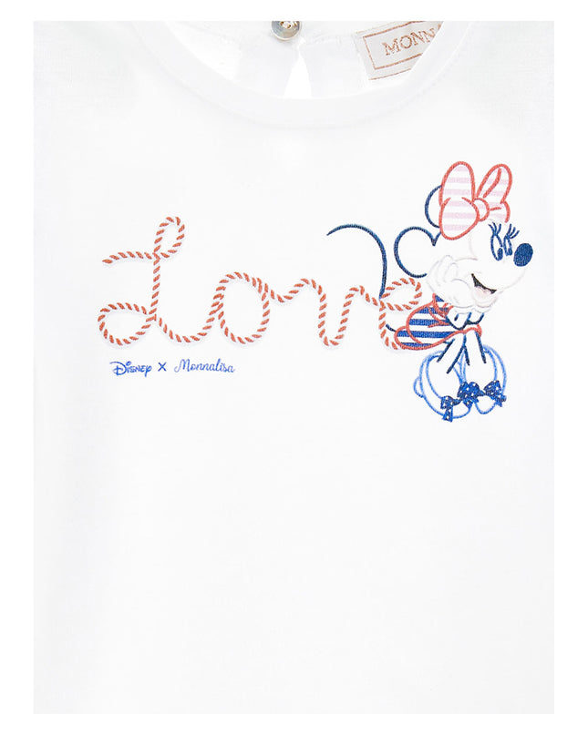 monnalisa-White "LOVE" T-Shirt-39a615-1041-9956