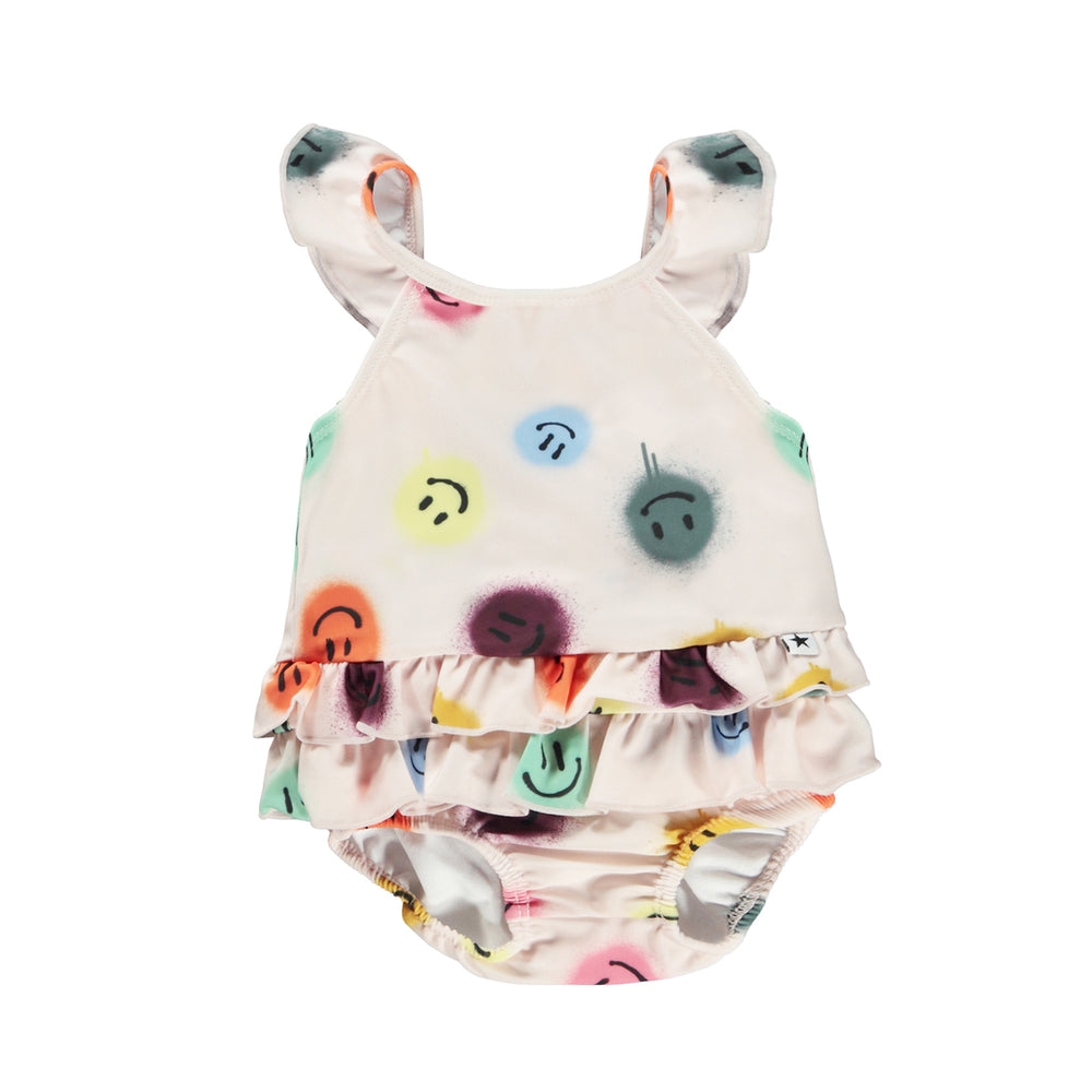 molo-Nalani Smiley Face-Print Swimsuit-8s23p501-6701