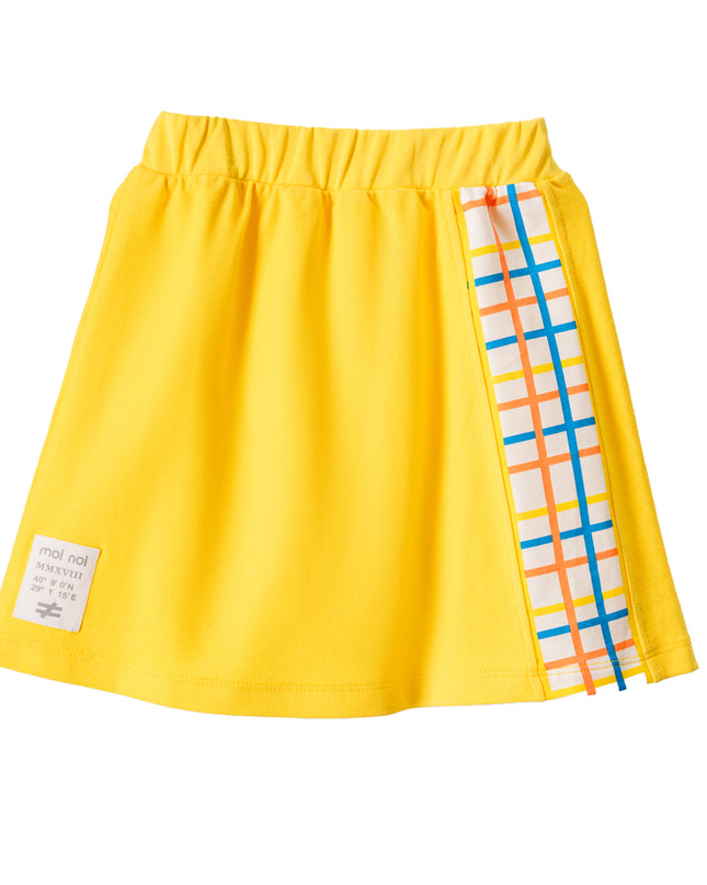 kids-atelier-moi-noi-kid-baby-girl-yellow-plaid-trim-cotton-skirt-mn7517-yellow