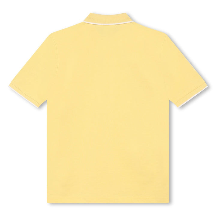 boss-j25o25-528-Yellow Cotton Piqué Polo Shirt