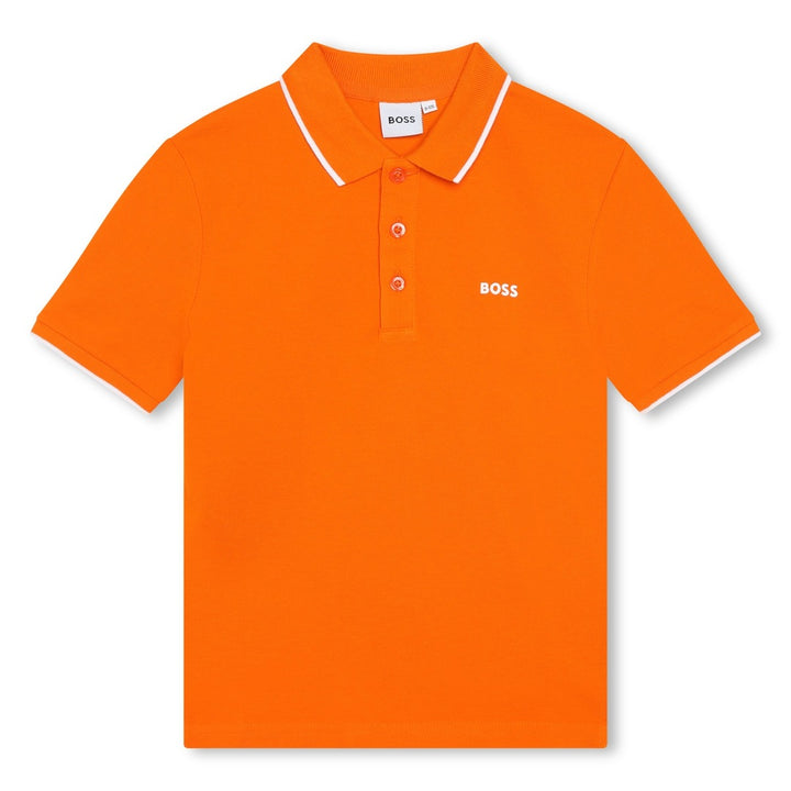 boss-j25o25-401-Orange Logo Polo