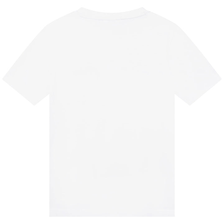 boss-j25o18-10p-kb-White Cotton Logo T-Shirt