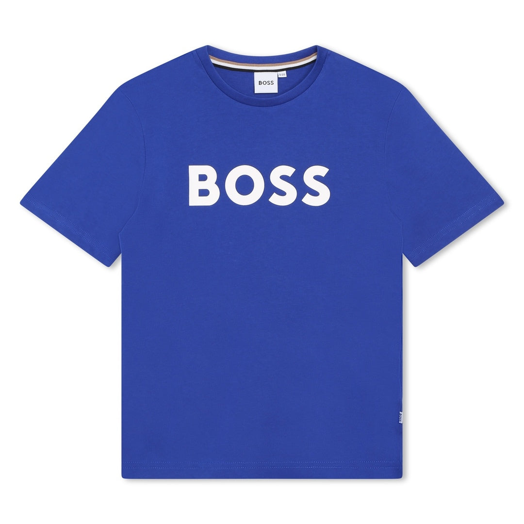 boss-j25o04-79b-Blue Logo T-Shirt