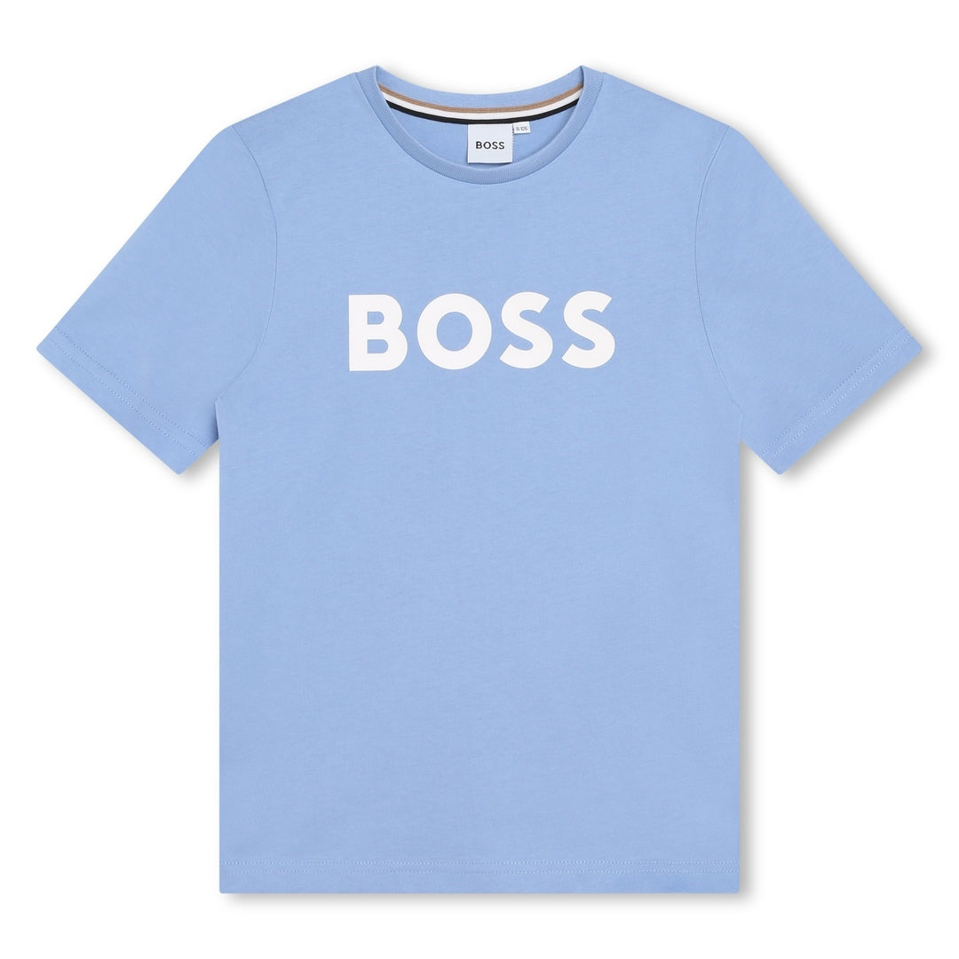 boss-j25o04-77a-Blue Logo T-Shirt