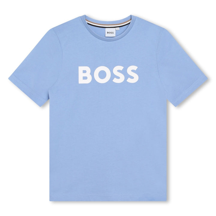 boss-j25o04-77a-Blue Logo T-Shirt