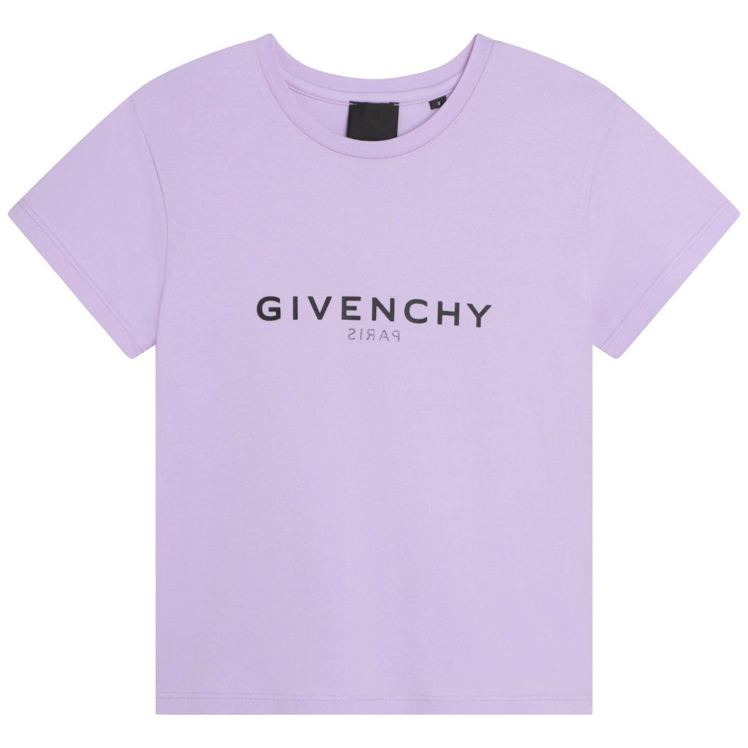 givenchy-h15296-935-kg-Purple Logo T-Shirt