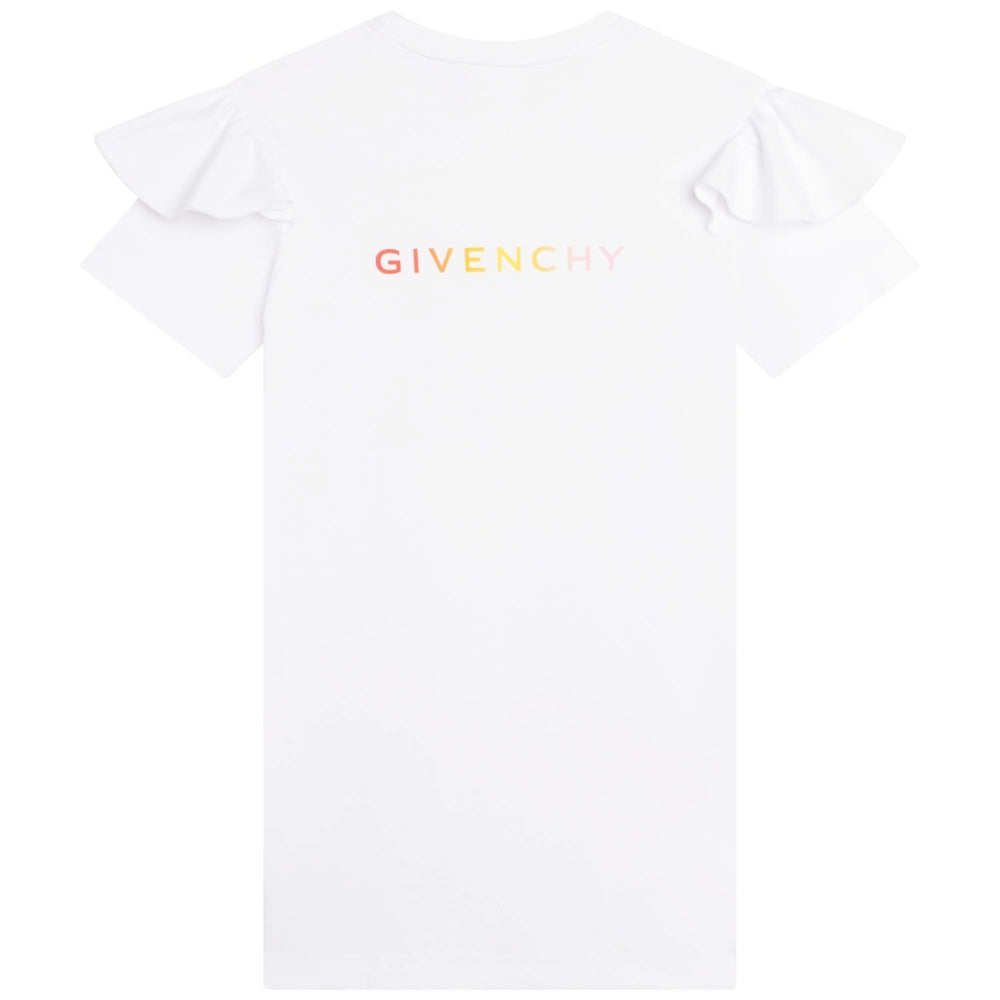 givenchy-h12291-10p-kg-White Logo Dress