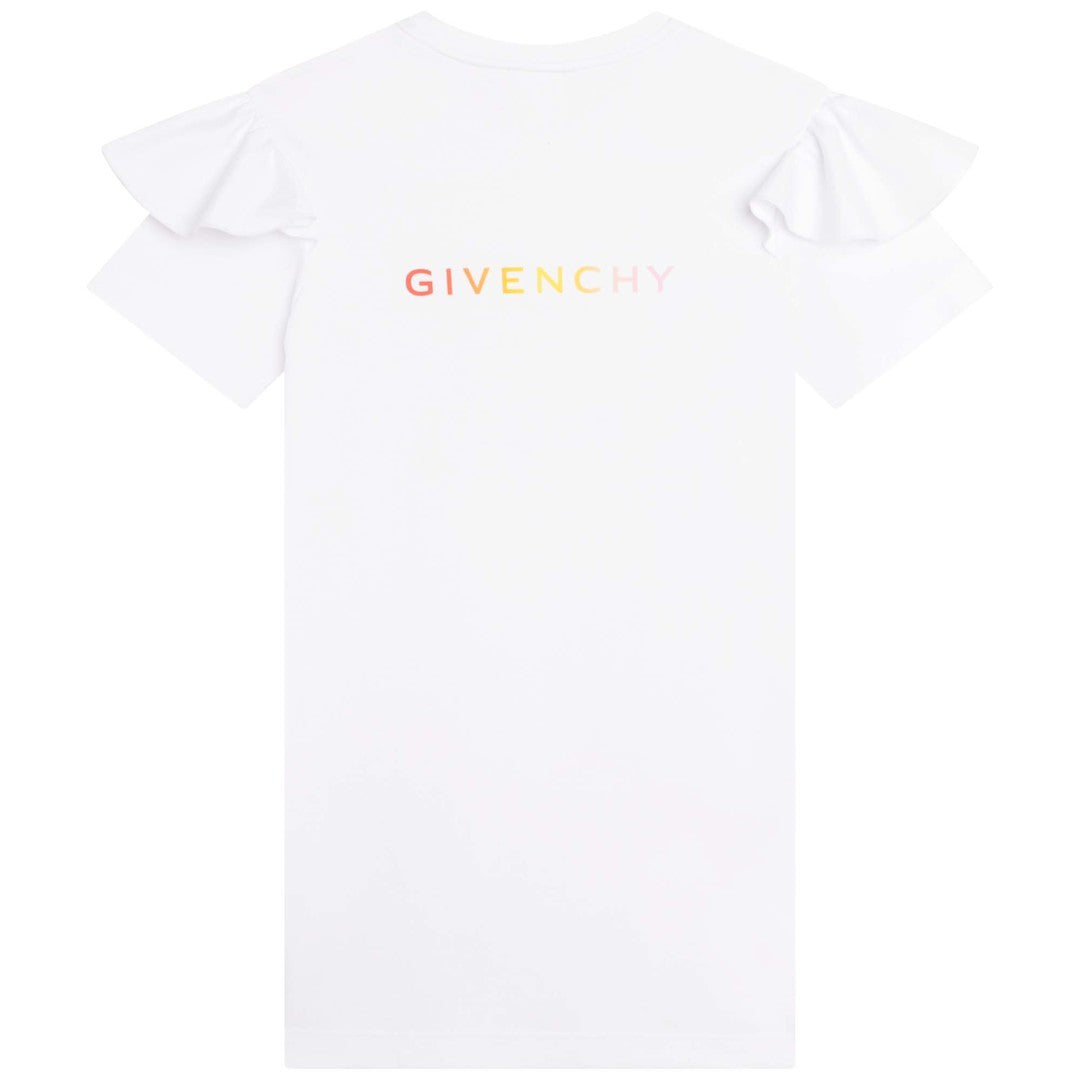 givenchy-h12291-10p-kg-White Logo Dress