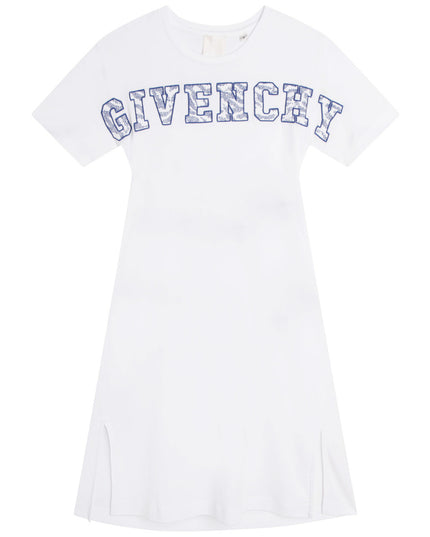 givenchy-h12286-10p-kg-White Logo Dress