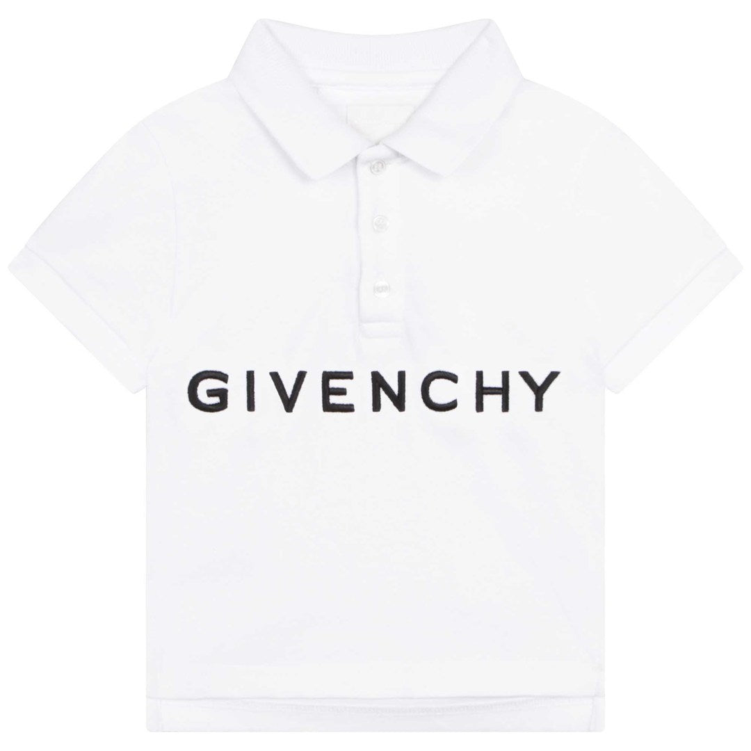 givenchy-h05252-10p-bb-White Logo Polo