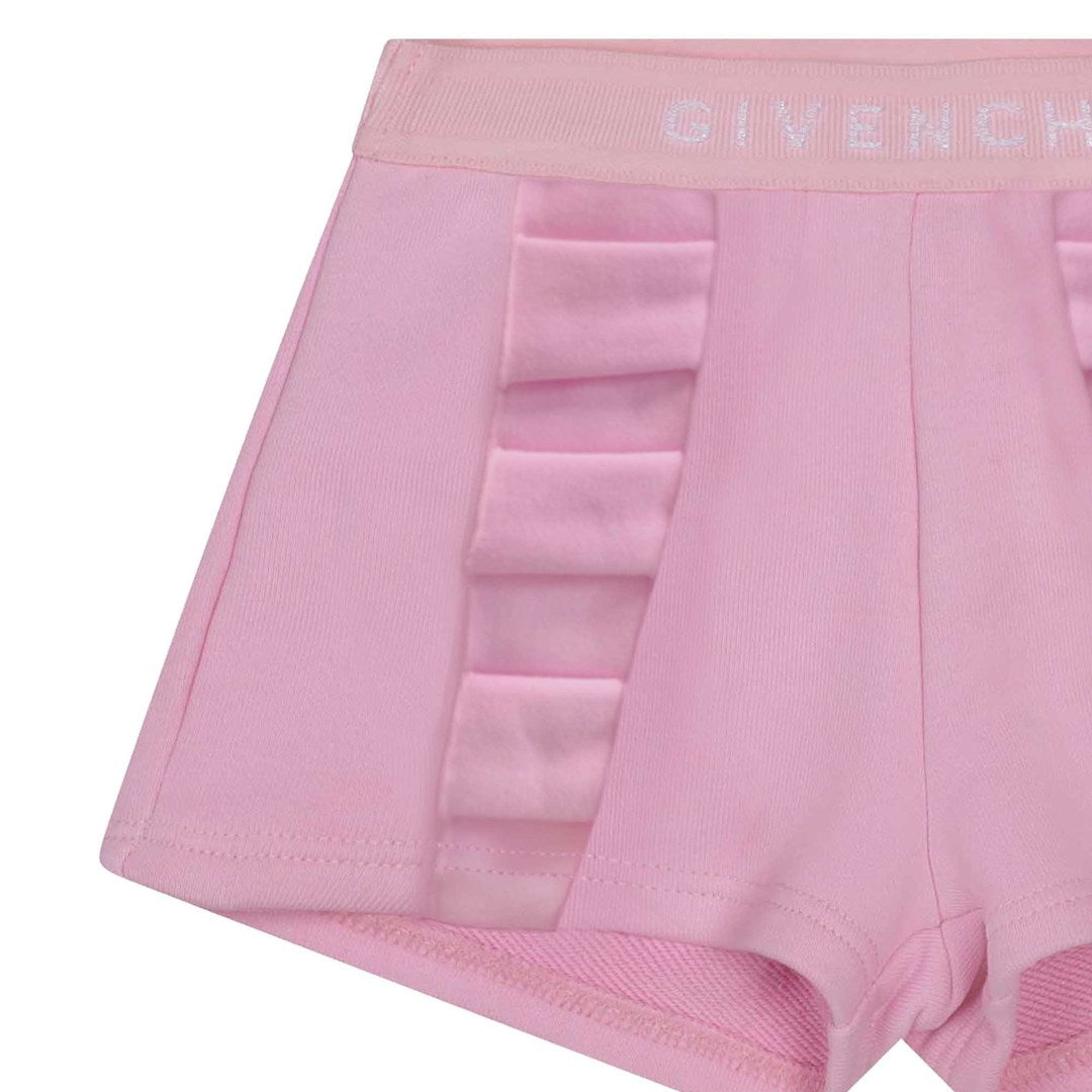 givenchy-h04161-465-bg-Pink Logo Shorts