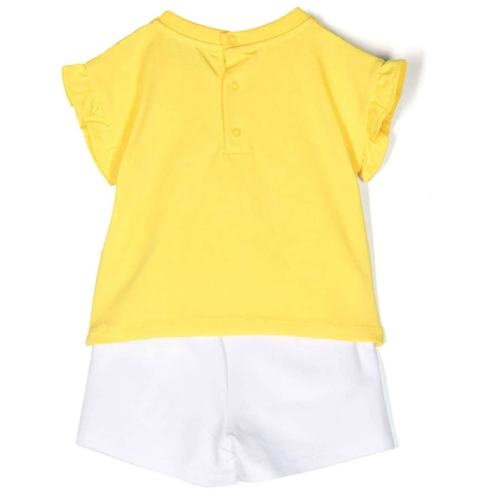 moschino-Flower Teddy T-shirt & Shorts Set in Stretch Cotton-set-mdg00p-lba08-10101