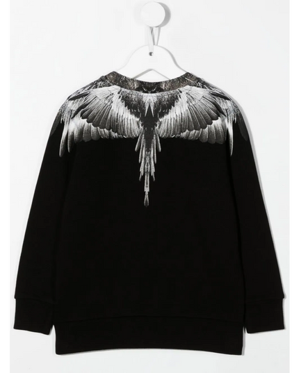 com-Black Wings Print Sweatshirt-cbba001f22fle0091009