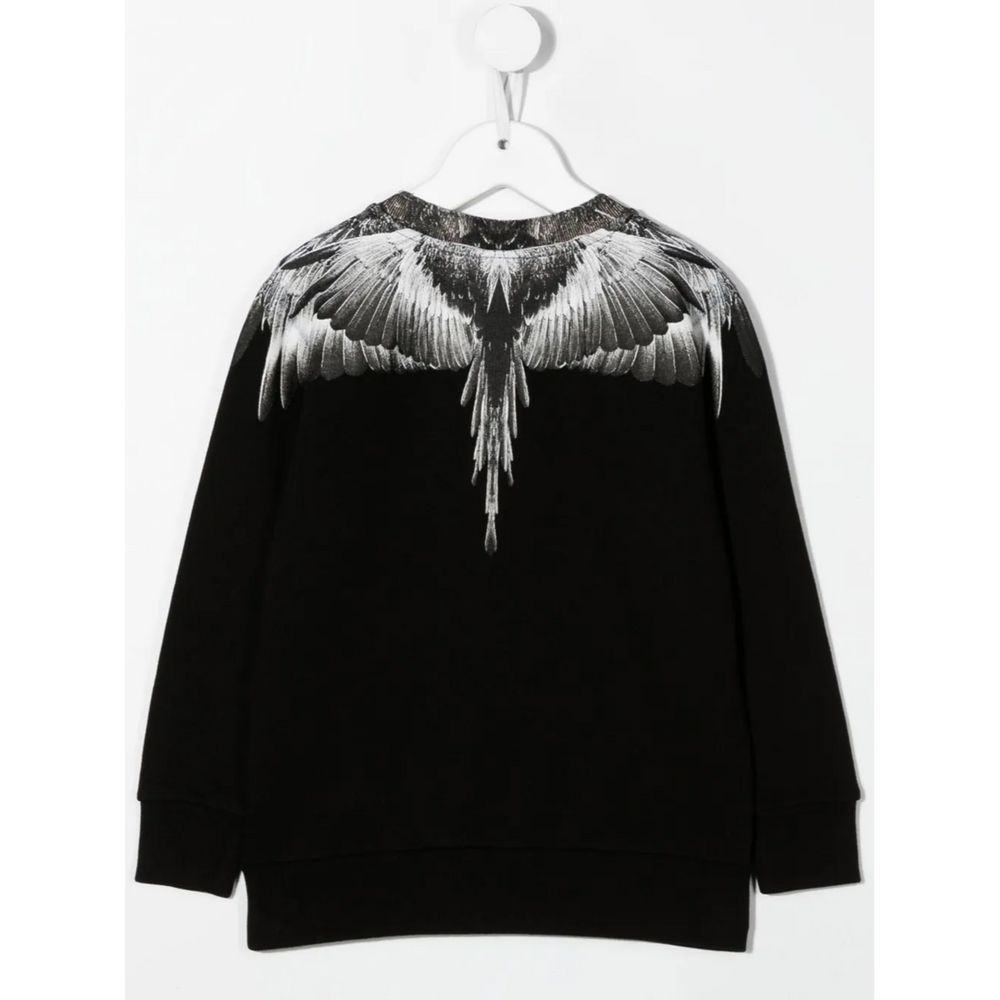 com-Black Wings Print Sweatshirt-cbba001f22fle0091009