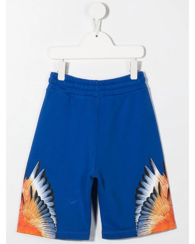 com-Blue Wings Print Shorts-cbci001f22fle0044520