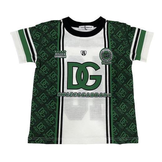 dg-White & Green Logo T-Shirt-l1jtey-g7hws-hv4ik