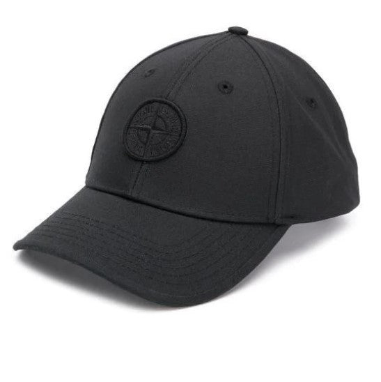 Black Tonal Embroidered-Logo Cap