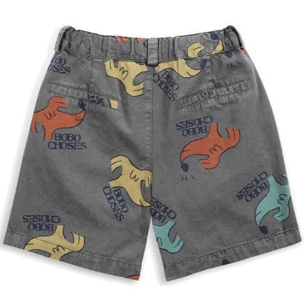 Gray Animal Print Shorts
