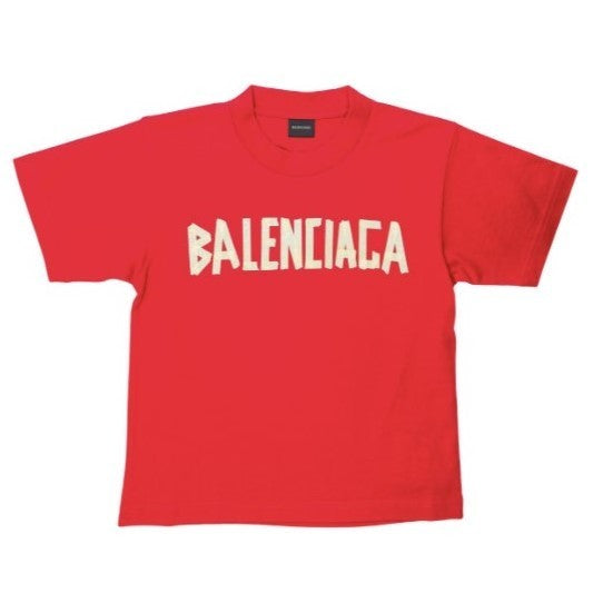 balenciaga-Red Logo T-Shirt-681864-tovb2-6400