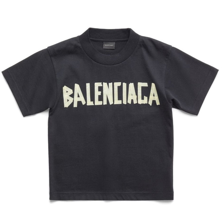 balenciaga-Black Logo T-Shirt-681864-tovb2-1055