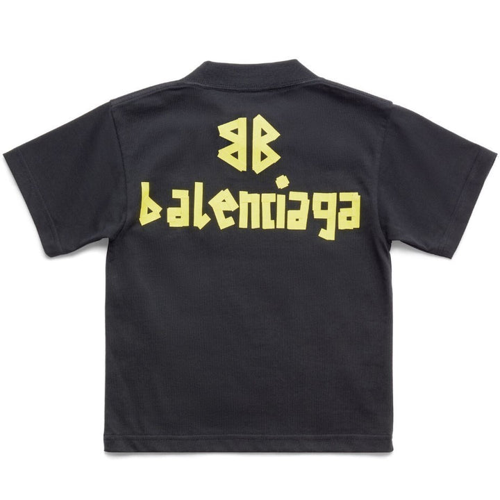 balenciaga-Black Logo T-Shirt-681864-tovb2-1055