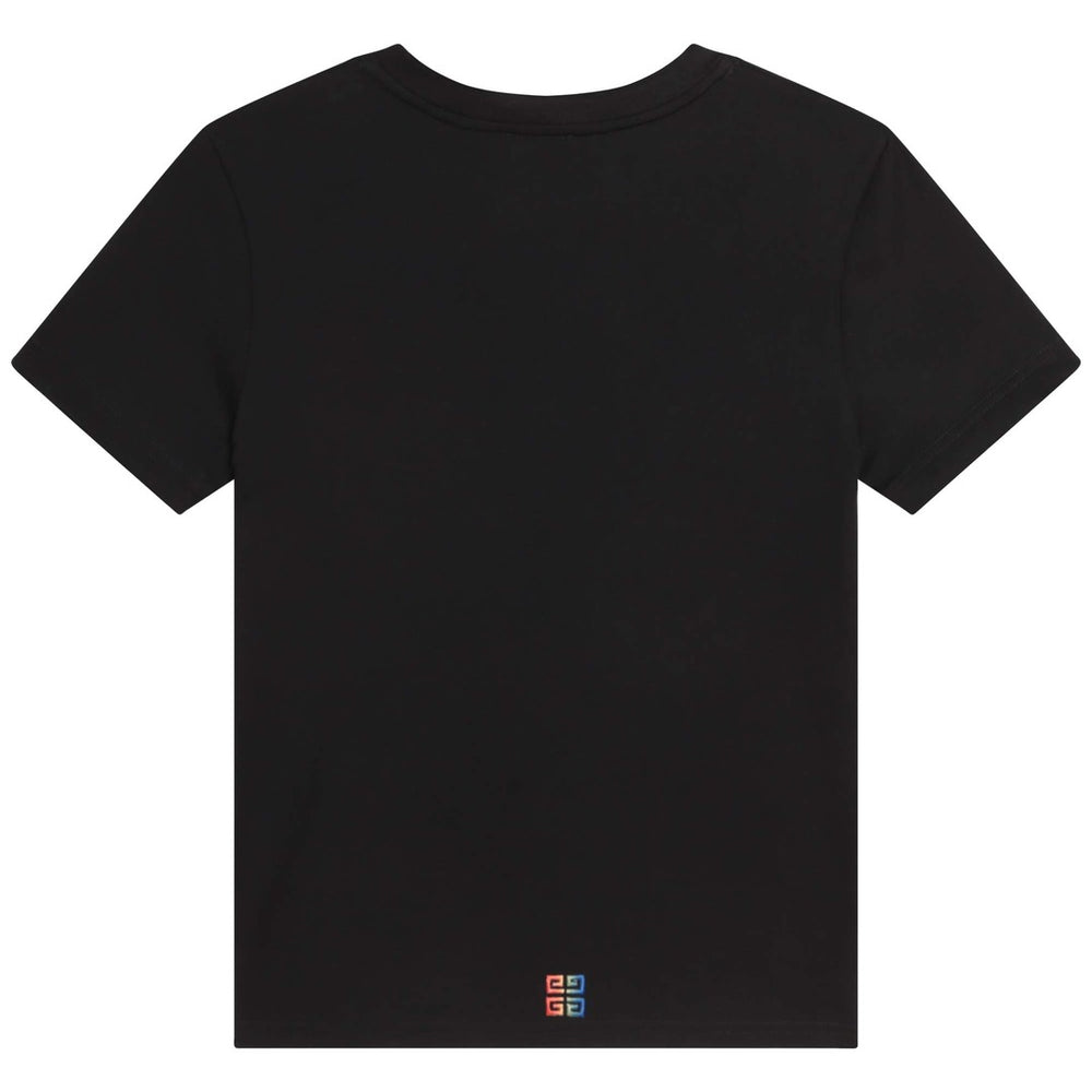 givenchy-h25412-09b-kb-Black Logo T-Shirt