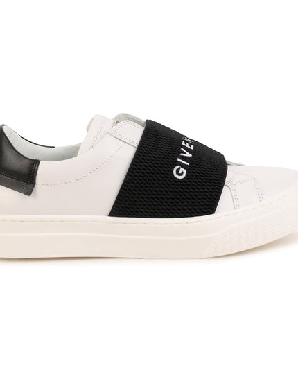 givenchy-h29083-10p-kb-White & Black Logo Trainers