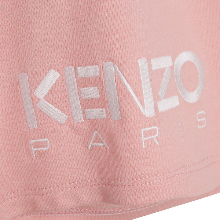 kenzo-k14253-46g-Pink Logo Shorts