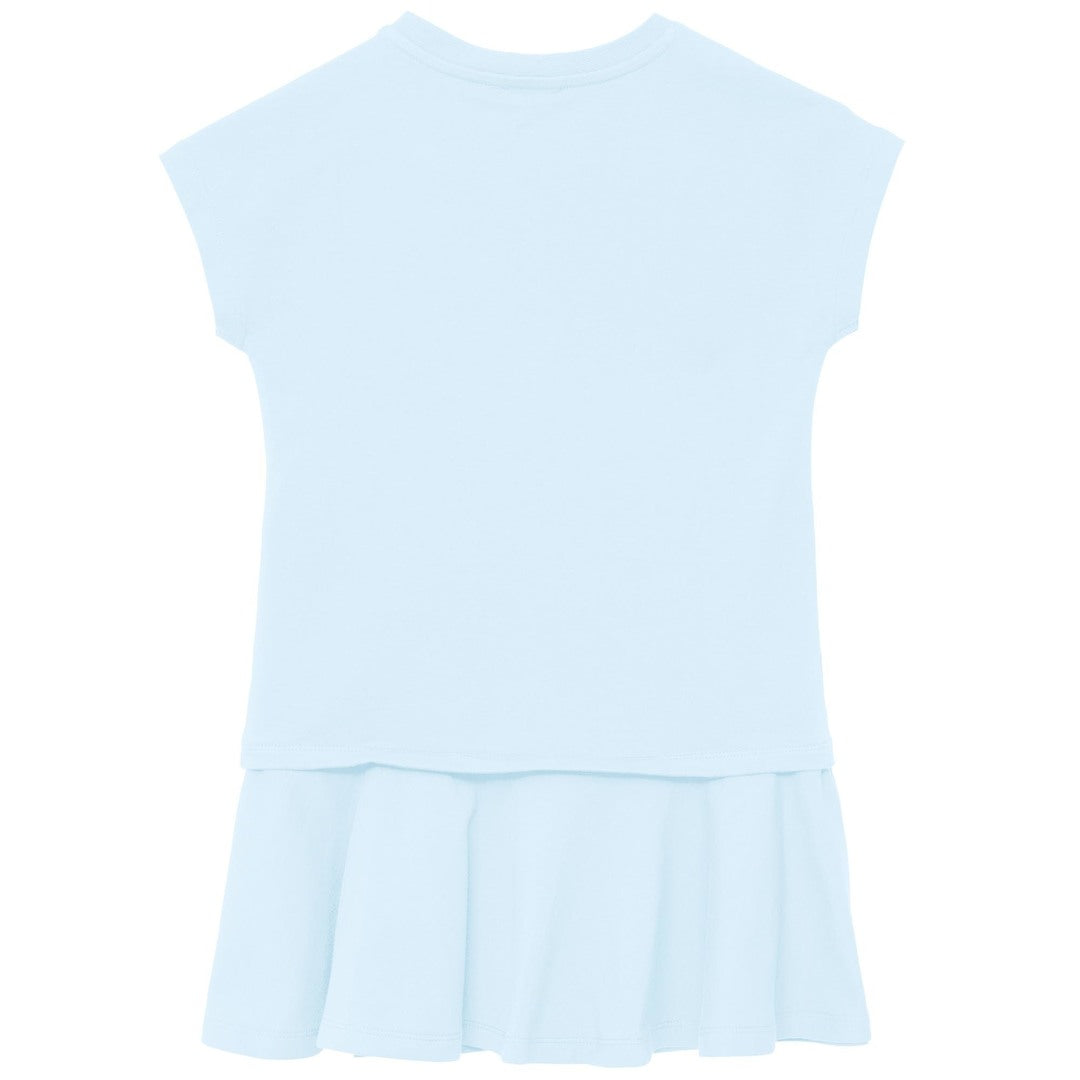 kenzo-k12303-791-Pale Blue Logo Dress