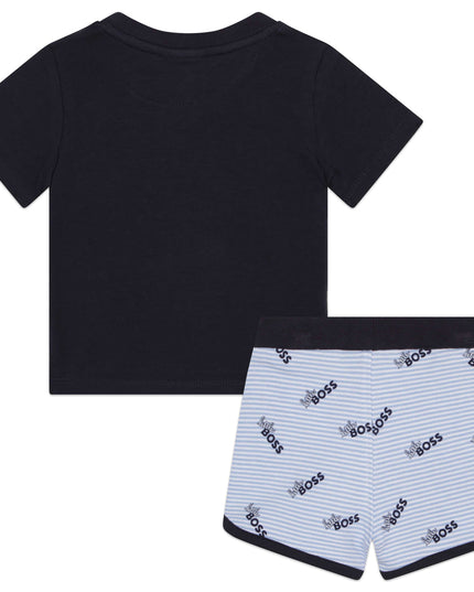 boss-j98415-849-nb-Blue T-Shirt & Shorts Set