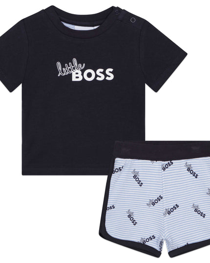boss-j98415-849-nb-Blue T-Shirt & Shorts Set