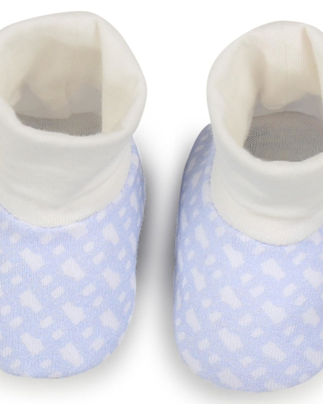 boss-j98394-771-nb-Pale Blue Hat and Booties set