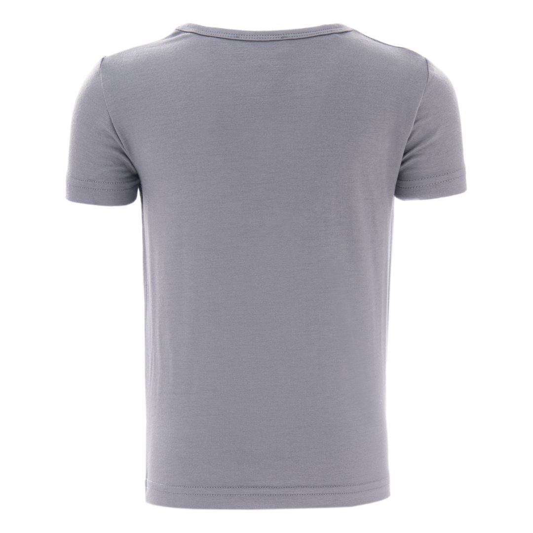 Grey Solid Cotton T-Shirt