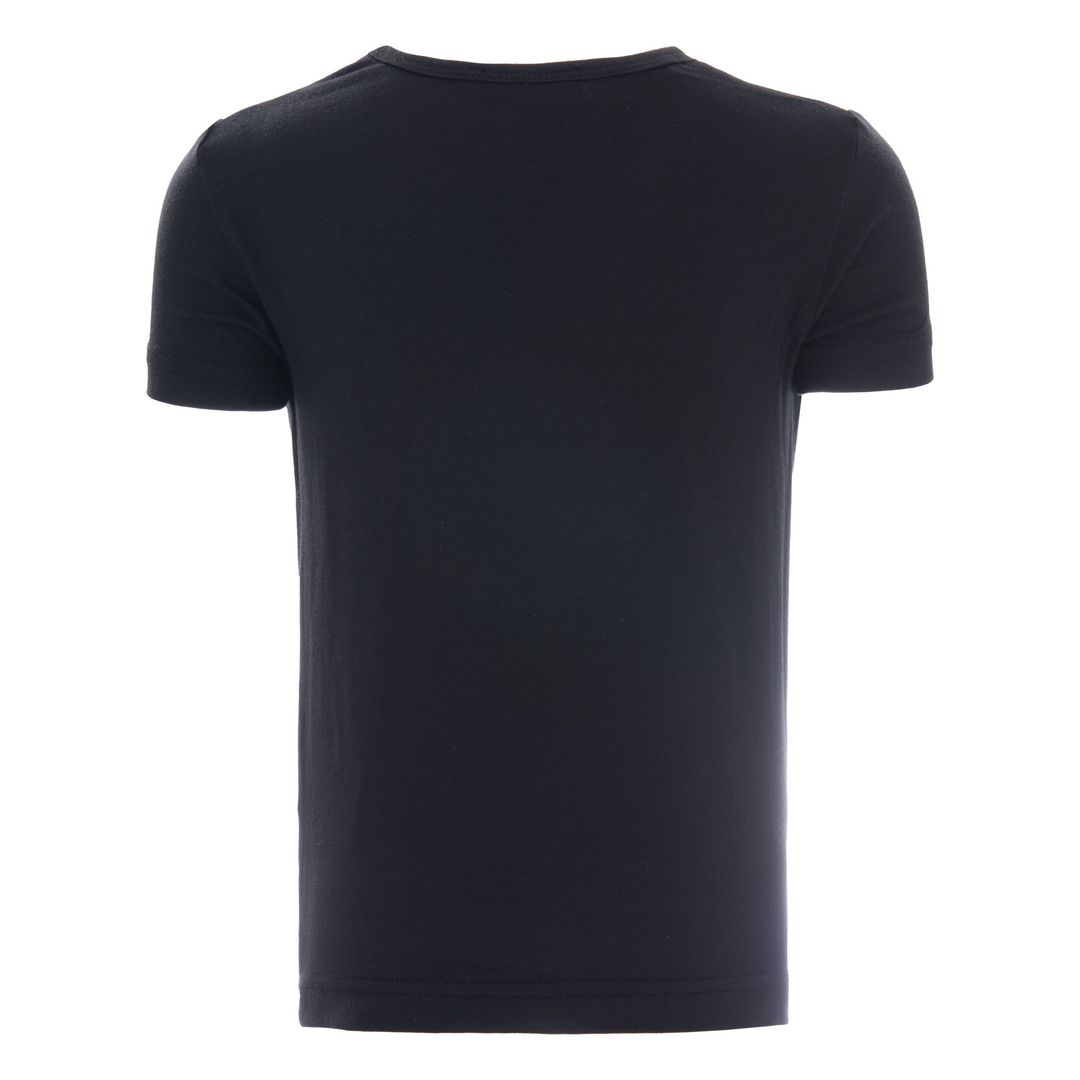 Black Solid Cotton T-Shirt