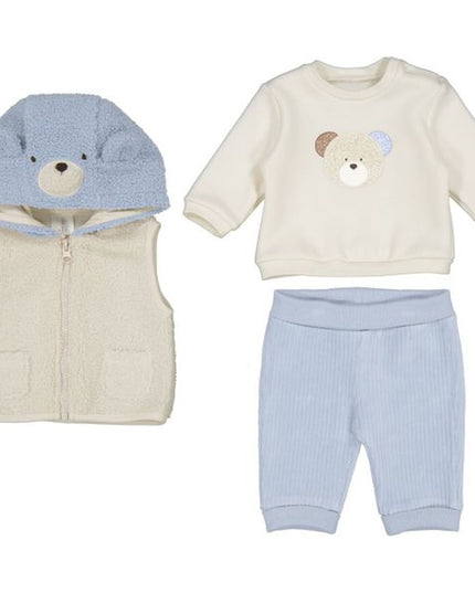 Blue 3pc Teddy Graphic Tracksuit Set