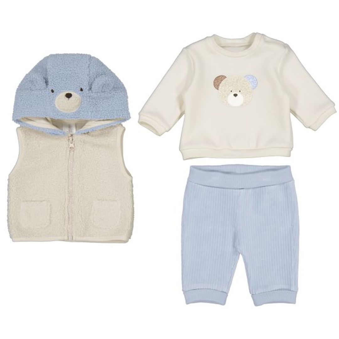 Blue 3pc Teddy Graphic Tracksuit Set