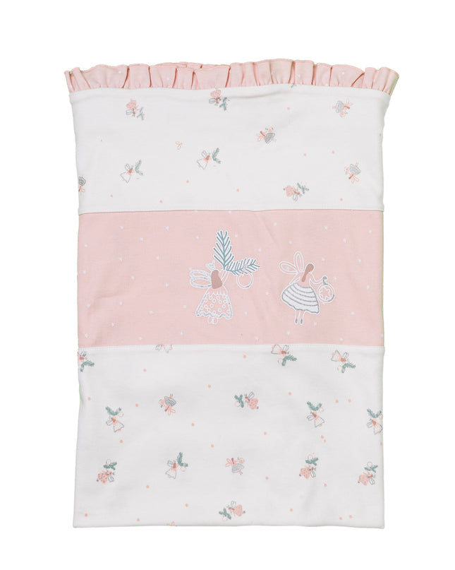 andywawa-ac23162-White & Pink Baby Blanket