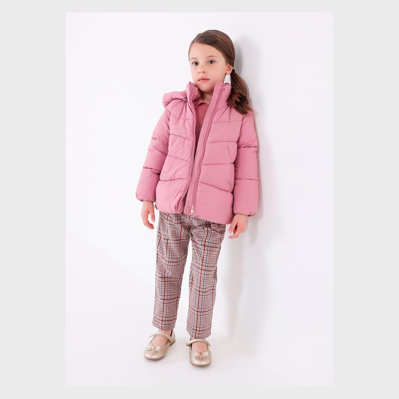 Pink puffer jacket sales kids