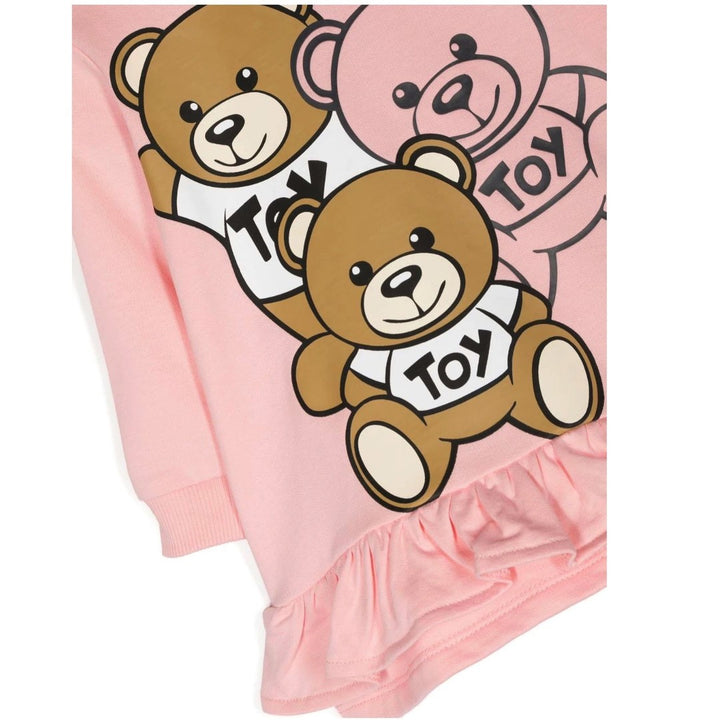 moschino-Pink Three Bear Print Dress-mdv0ax-lca58-50209